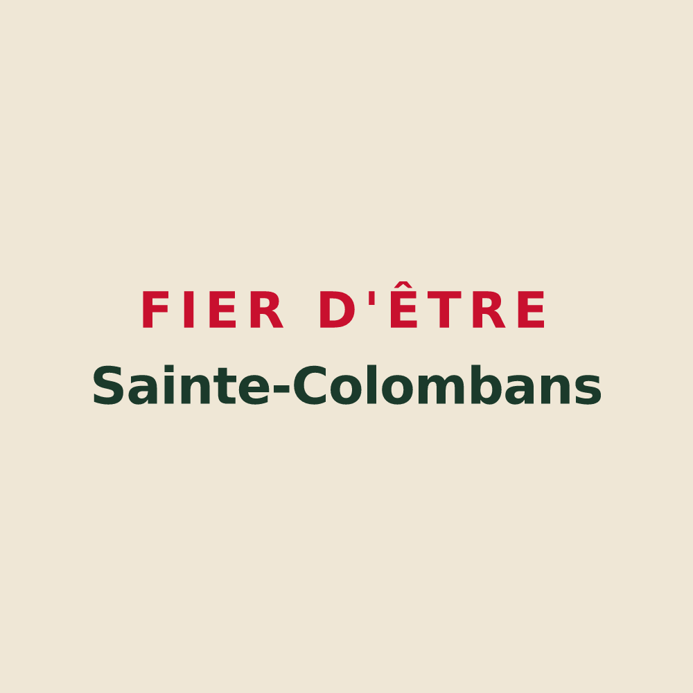 Tote bag « Fier d'être Sainte-Colombans » — design pour Sainte-Colombe-la-Commanderie