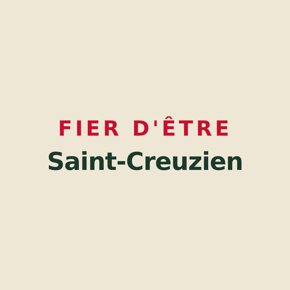 Tote bag « Fier d'être Saint-Creuzien » — design pour Sainte-Croix-aux-Mines
