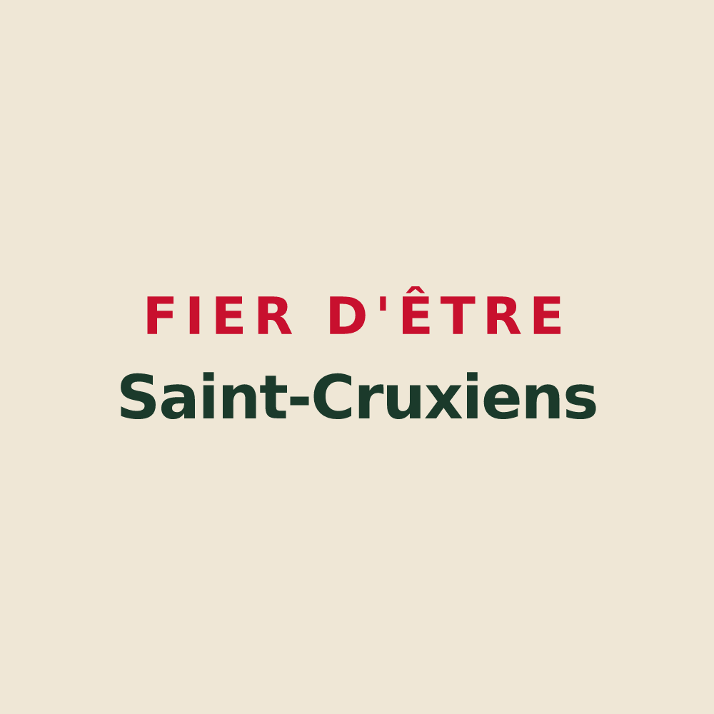 Tote bag « Fier d'être Saint-Cruxiens » — design pour Sainte-Croix-du-Verdon