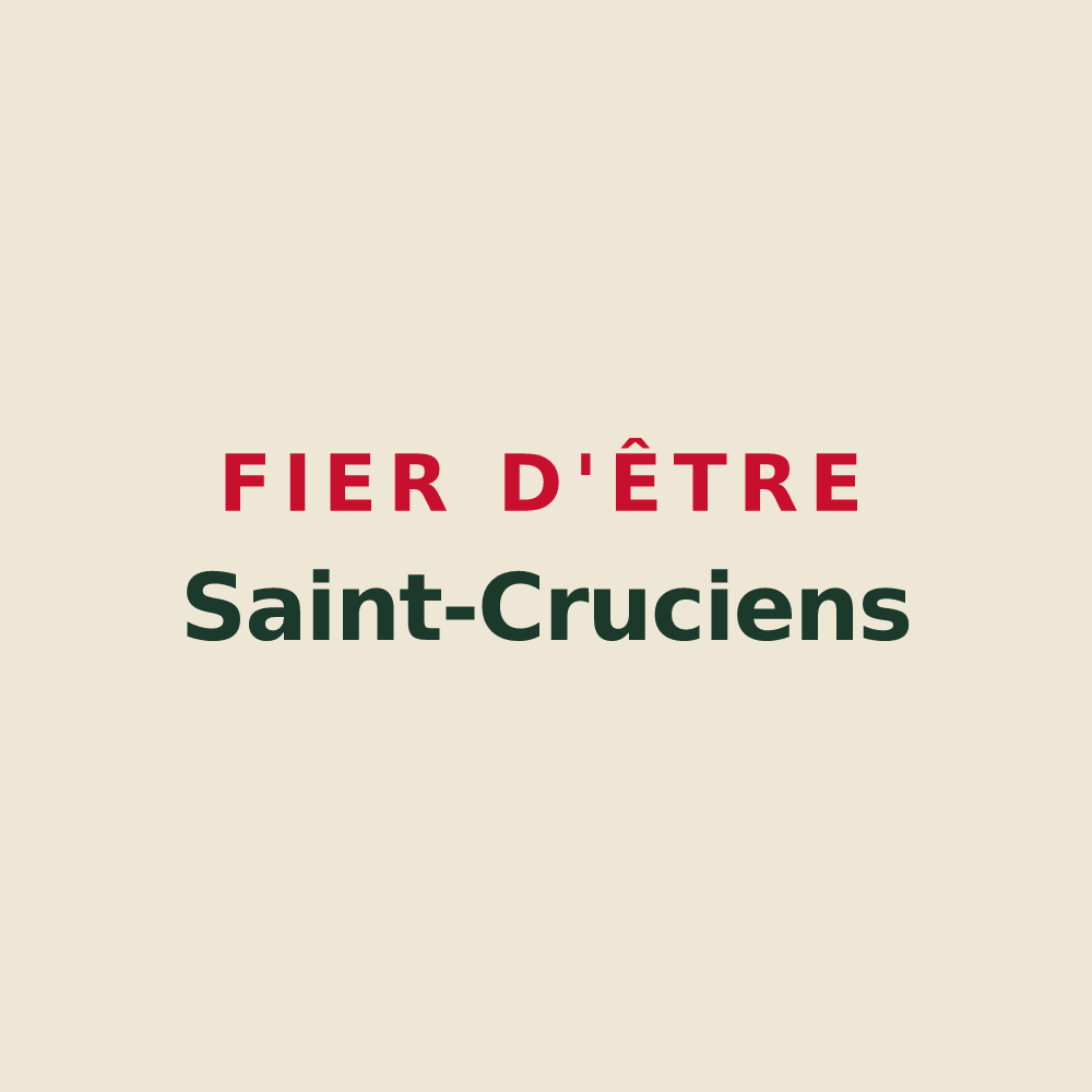Tote bag « Fier d'être Saint-Cruciens » — design pour Sainte-Croix-sur-Mer