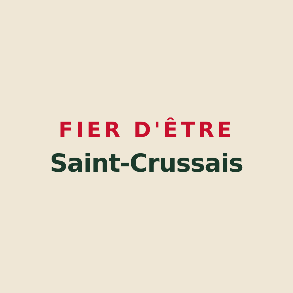 Tote bag « Fier d'être Saint-Crussais » — design pour Sainte-Croix-Vallée-Française