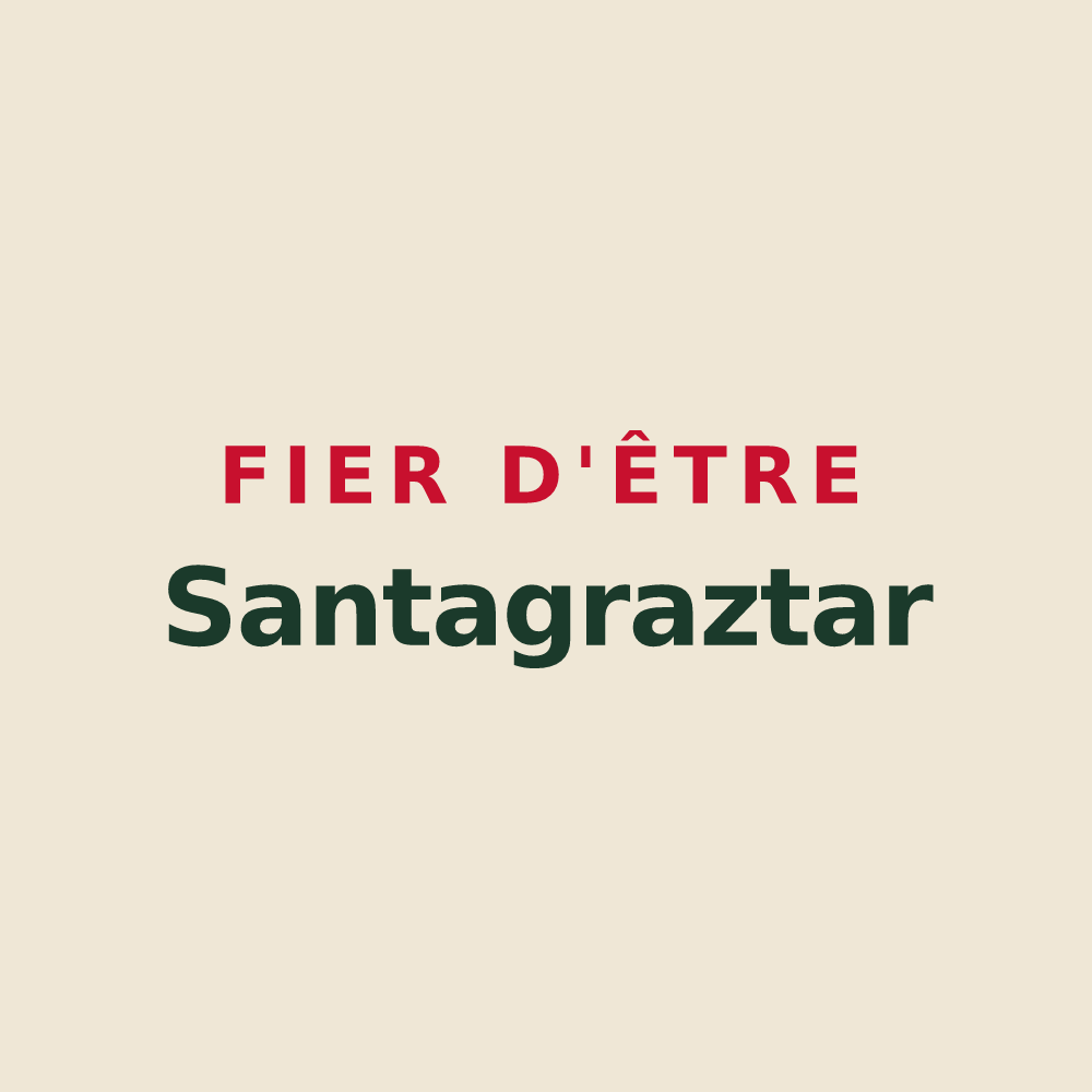 Tote bag « Fier d'être Santagraztar » — design pour Sainte-Engrâce