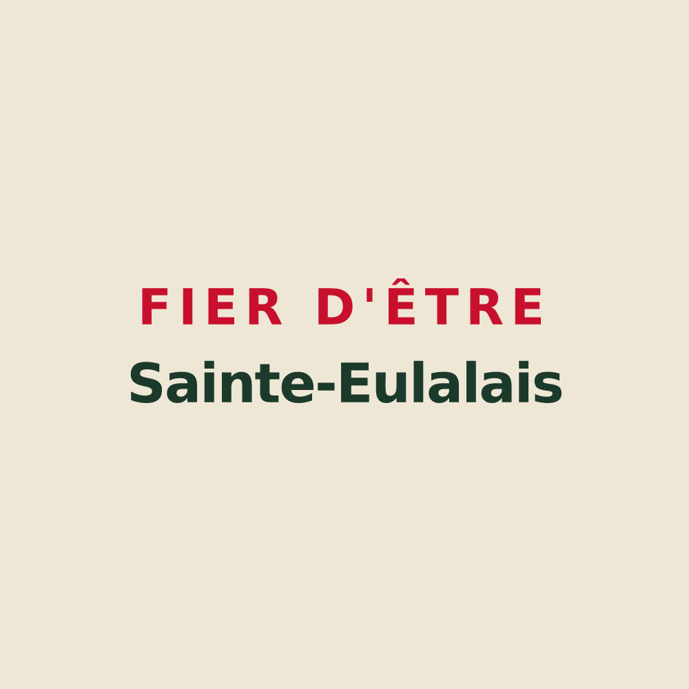 Tote bag « Fier d'être Sainte-Eulalais » — design pour Sainte-Eulalie