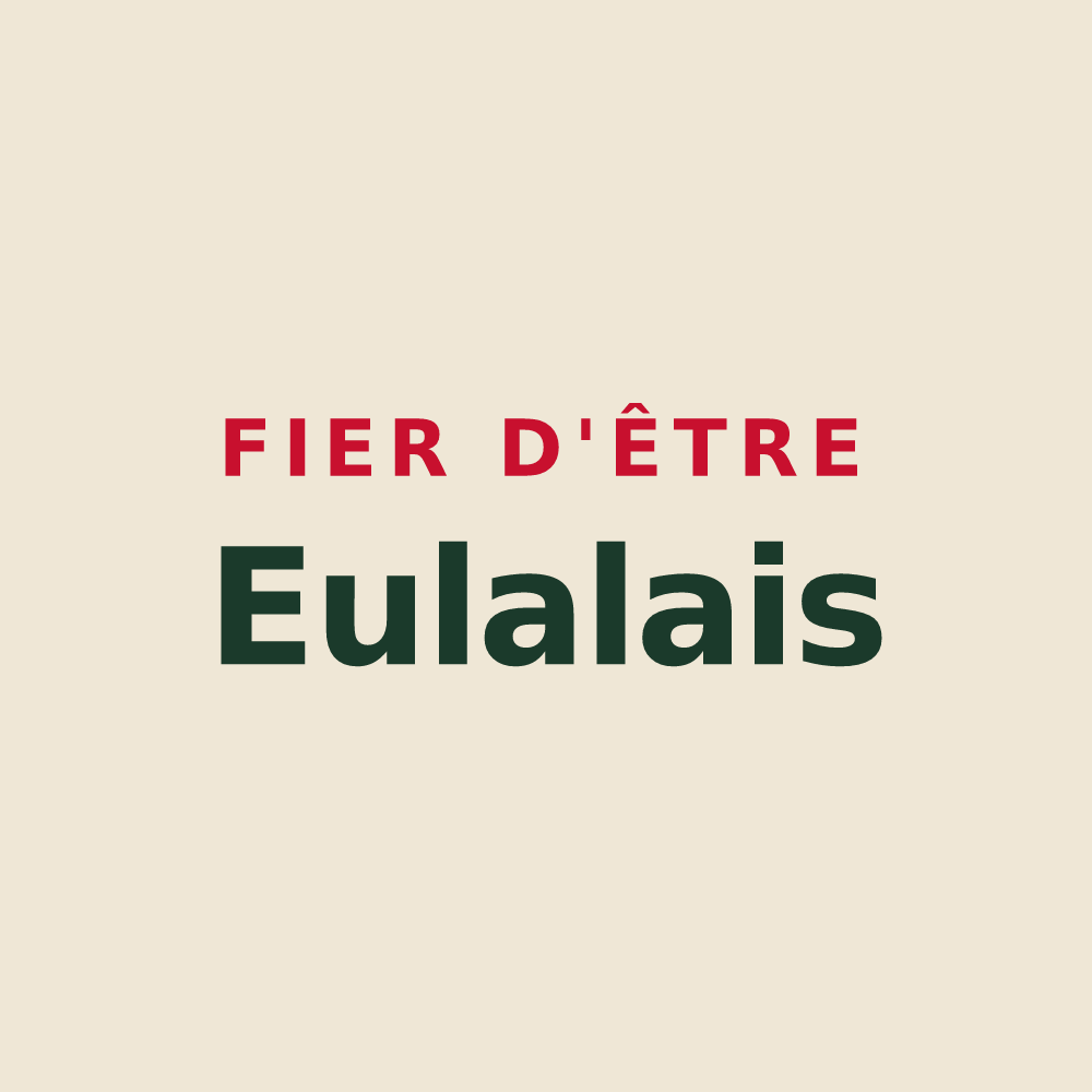 Tote bag « Fier d'être Eulalais » — design pour Sainte-Eulalie-d'Ans