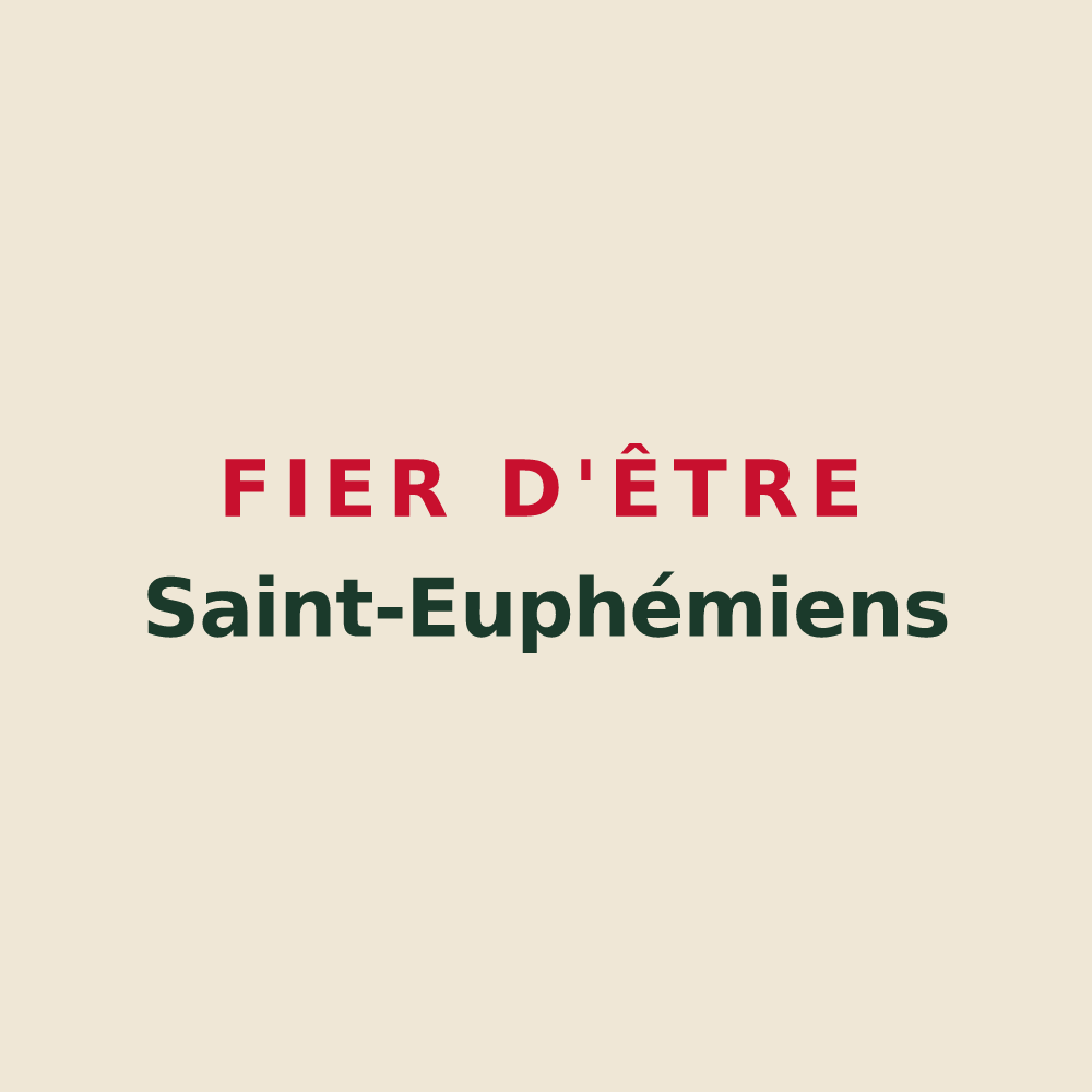 Tote bag « Fier d'être Saint-Euphémiens » — design pour Sainte-Euphémie-sur-Ouvèze