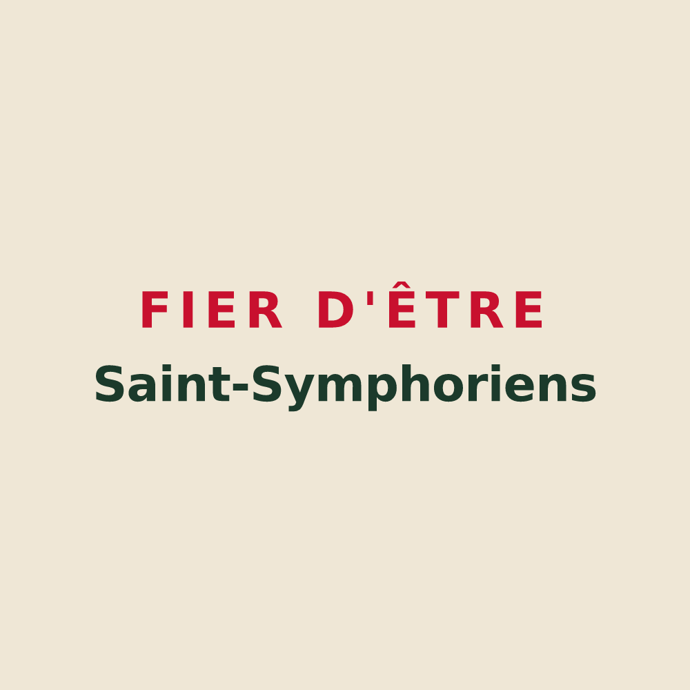 Tote bag « Fier d'être Saint-Symphoriens » — design pour Sainte-Feyre-la-Montagne