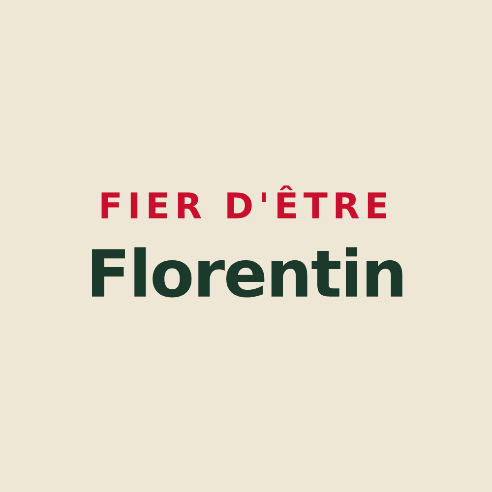 Tote bag « Fier d'être Florentin » — design pour Sainte-Florence