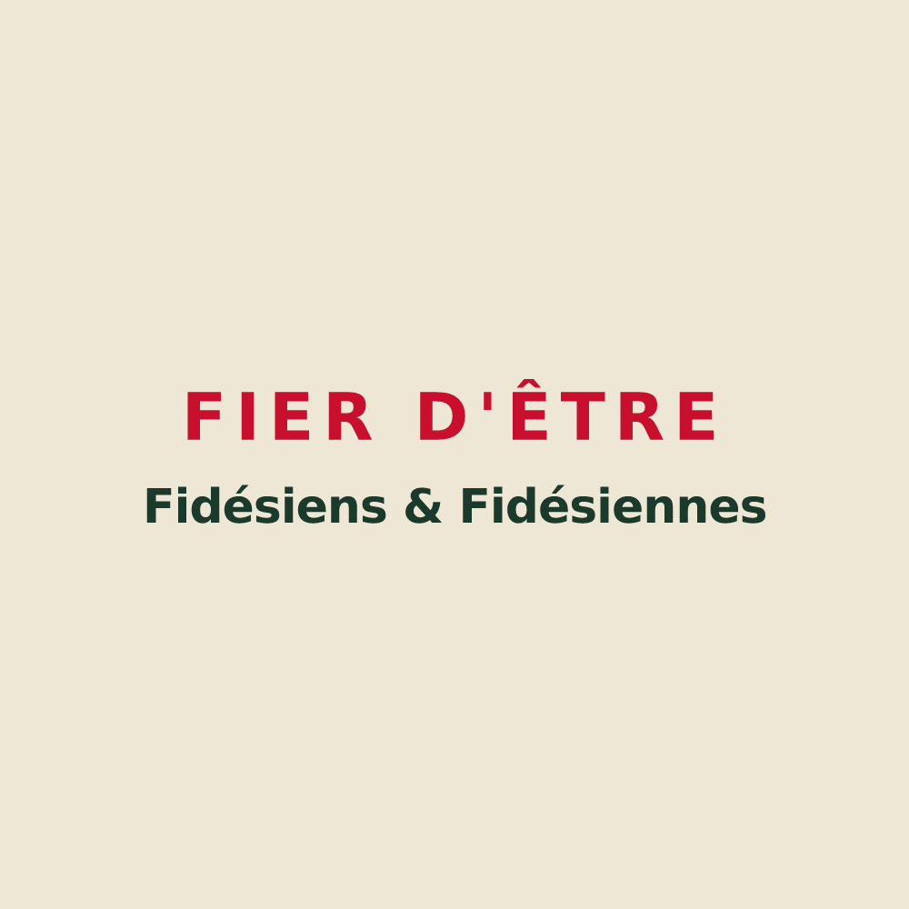 Tote bag « Fier d'être Fidésiens & Fidésiennes » — design pour Sainte-Foy