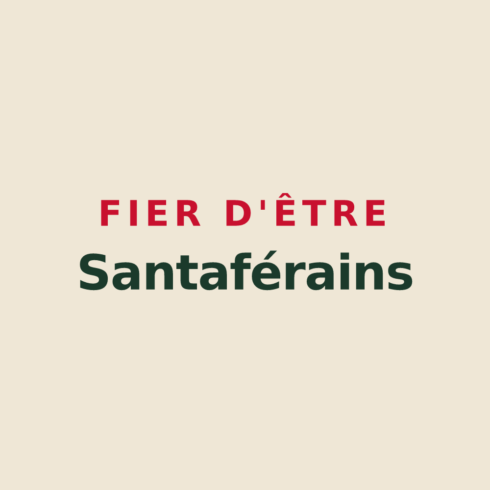Tote bag « Fier d'être Santaférains » — design pour Sainte-Foy-Tarentaise