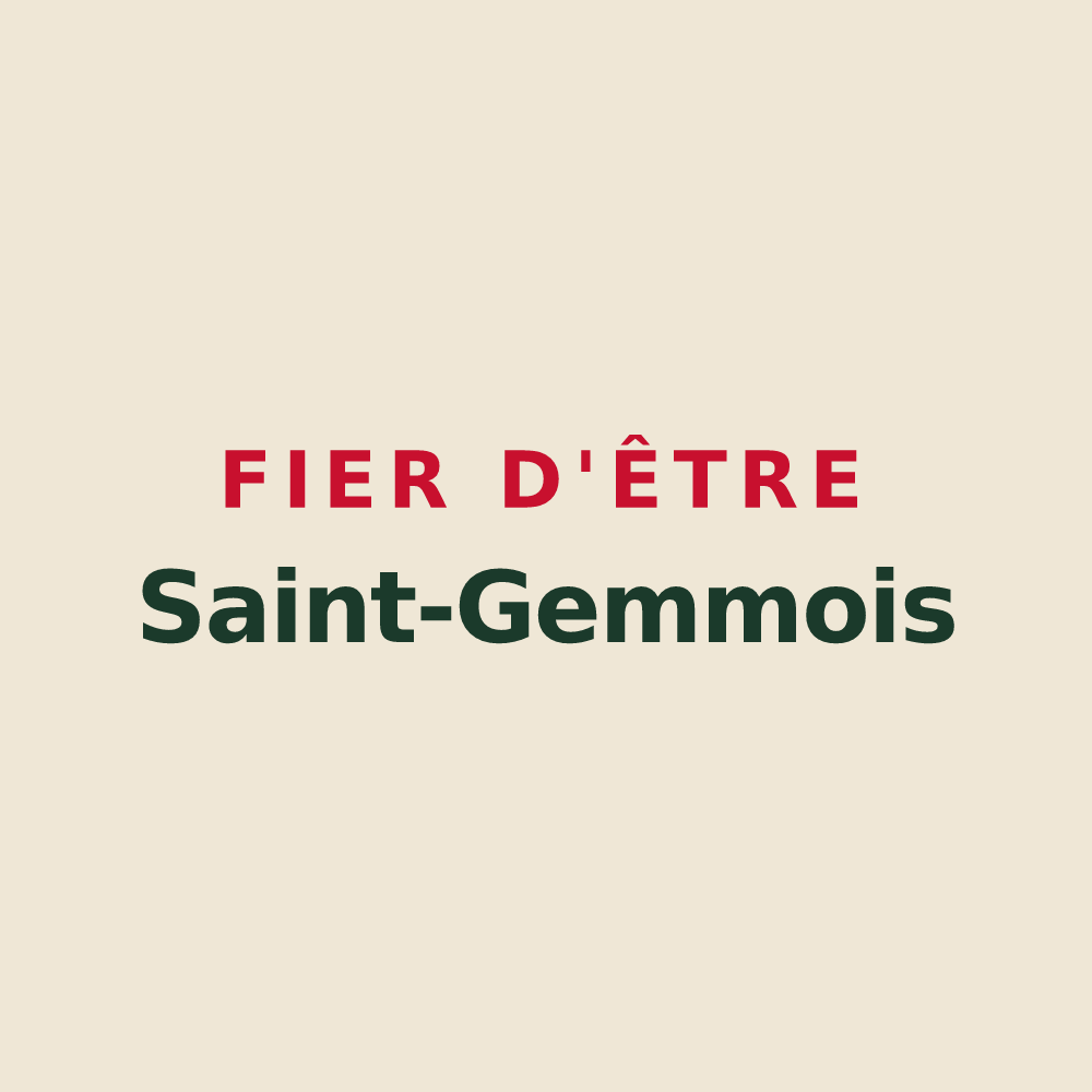 Tote bag « Fier d'être Saint-Gemmois » — design pour Sainte-Gemme