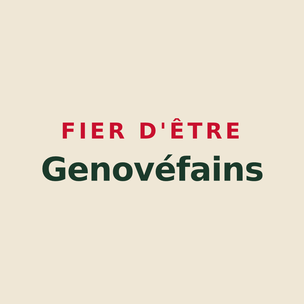 Tote bag « Fier d'être Genovéfains » — design pour Sainte-Geneviève