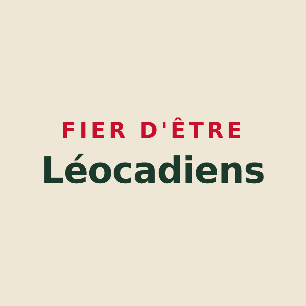 Tote bag « Fier d'être Léocadiens » — design pour Sainte-Léocadie