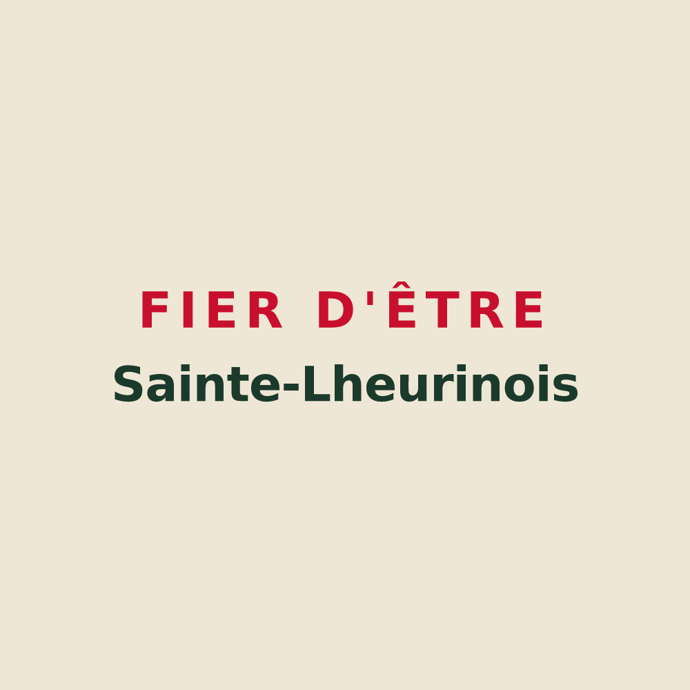 Tote bag « Fier d'être Sainte-Lheurinois » — design pour Sainte-Lheurine