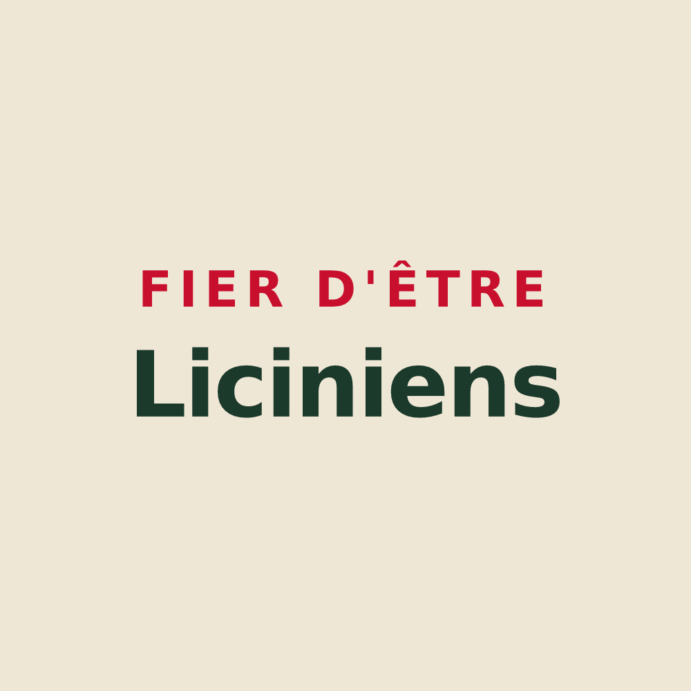 Tote bag « Fier d'être Liciniens » — design pour Sainte-Lizaigne