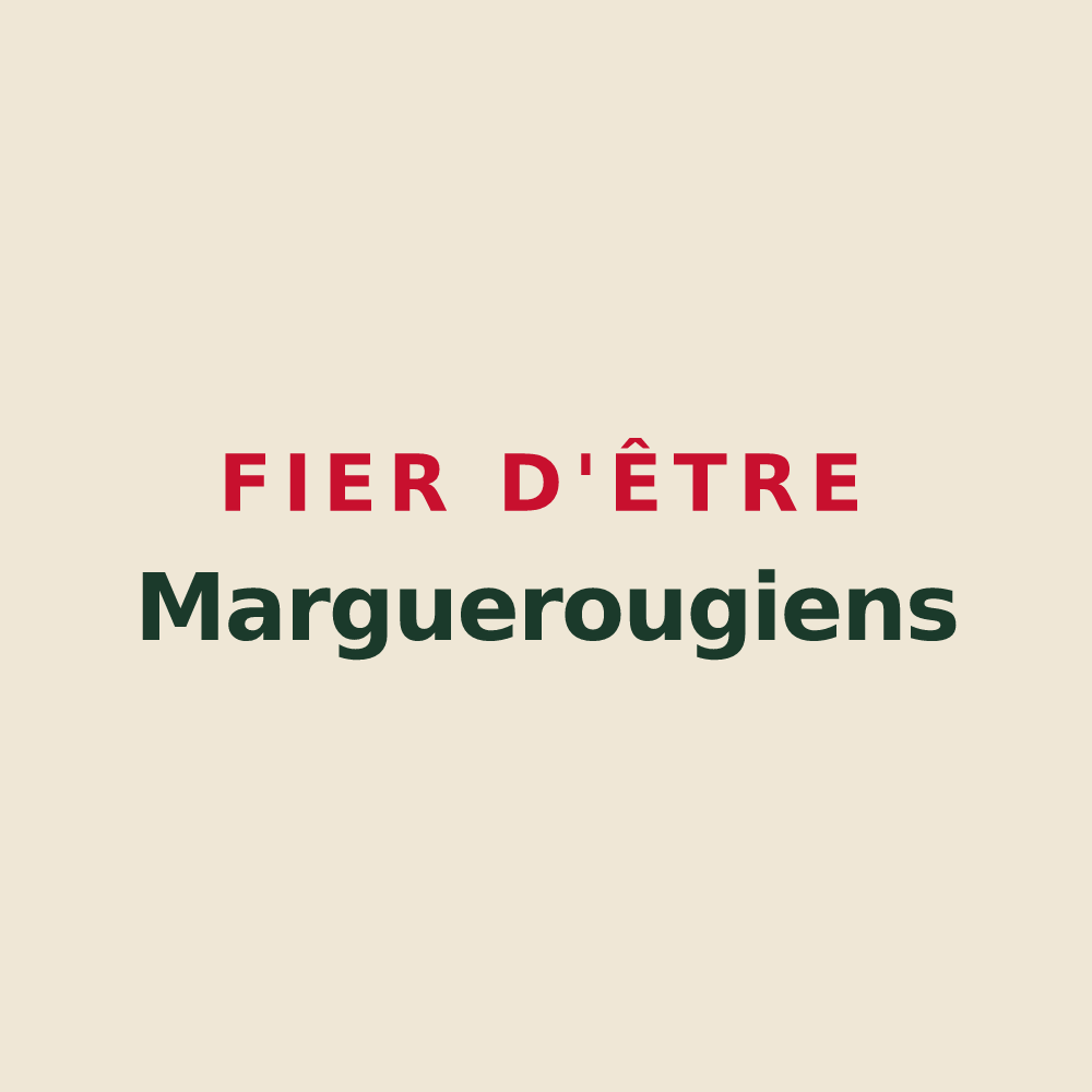 Tote bag « Fier d'être Marguerougiens » — design pour Sainte-Marguerite-de-Carrouges