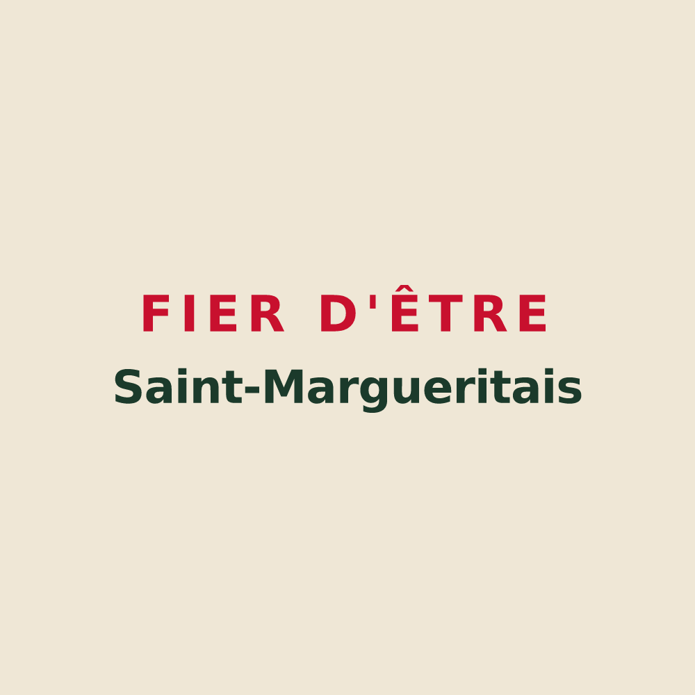 Tote bag « Fier d'être Saint-Margueritais » — design pour Sainte-Marguerite-sur-Mer