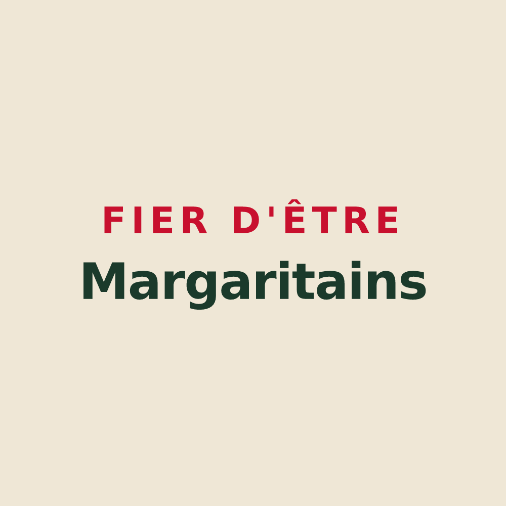 Tote bag « Fier d'être Margaritains » — design pour Sainte-Marguerite