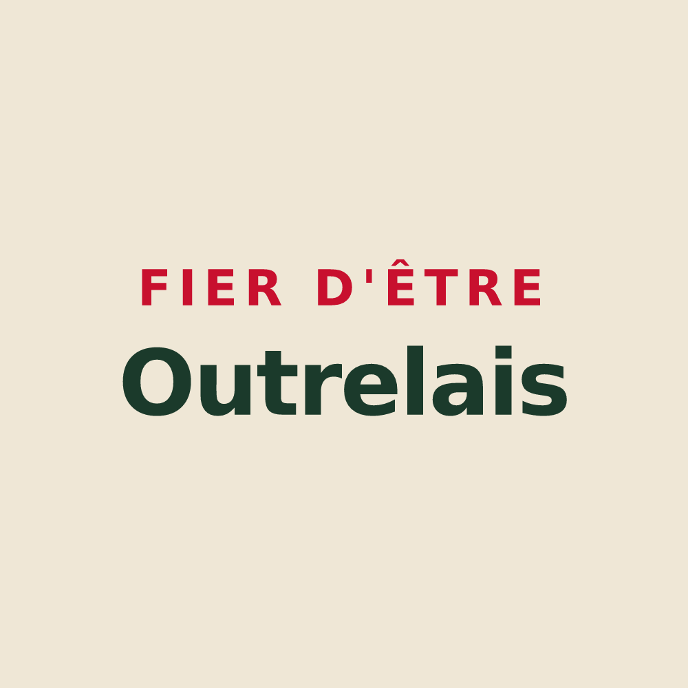 Tote bag « Fier d'être Outrelais » — design pour Sainte-Marie-Outre-l'Eau
