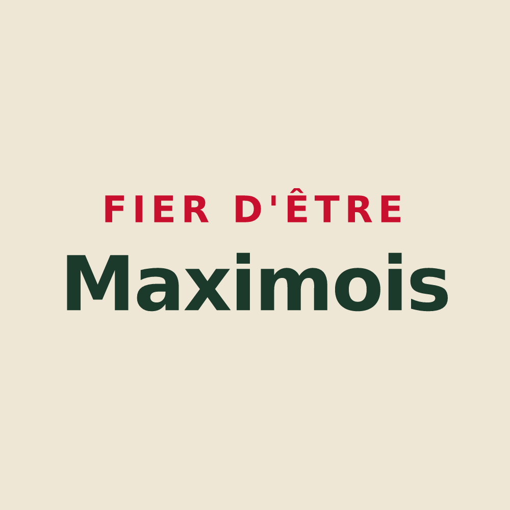 Tote bag « Fier d'être Maximois » — design pour Sainte-Maxime