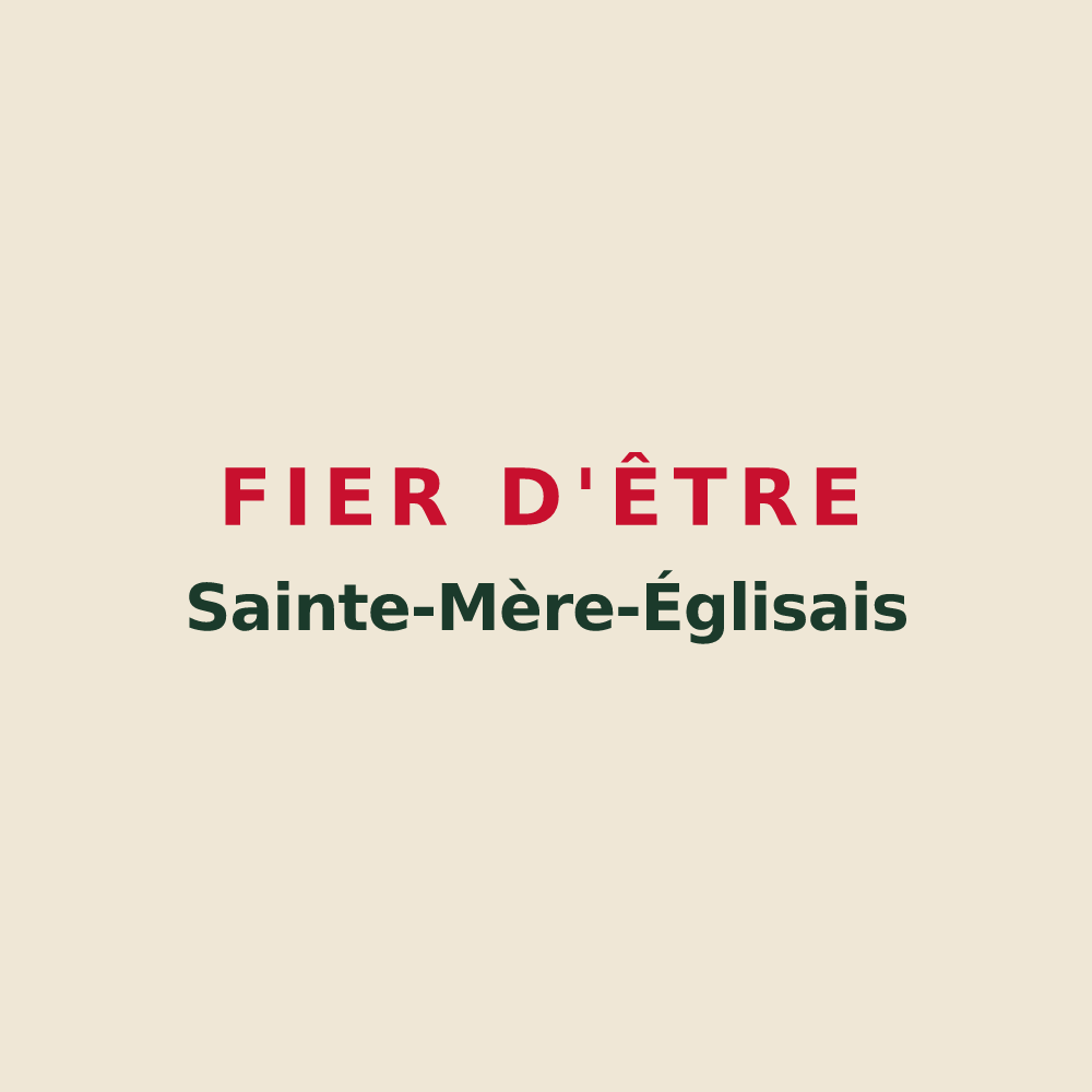 Tote bag « Fier d'être Sainte-Mère-Églisais » — design pour Sainte-Mère-Église