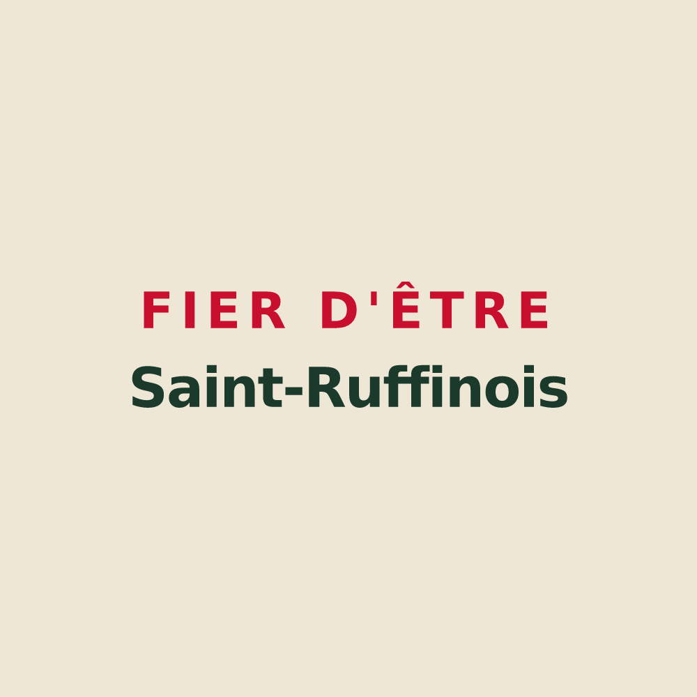 Tote bag « Fier d'être Saint-Ruffinois » — design pour Sainte-Ruffine