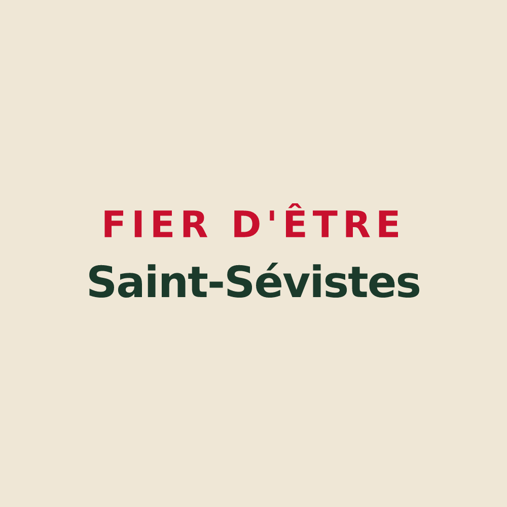 Tote bag « Fier d'être Saint-Sévistes » — design pour Sainte-Sève
