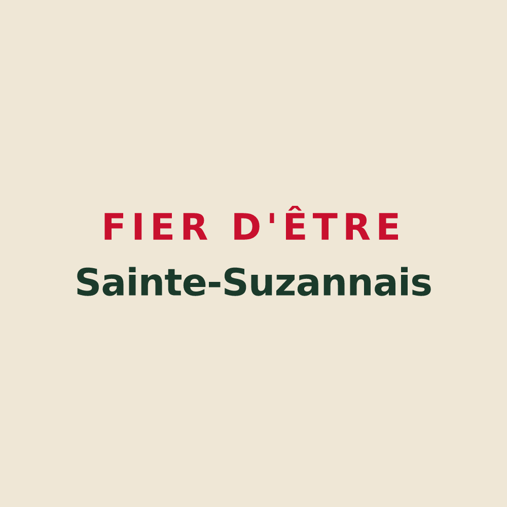 Tote bag « Fier d'être Sainte-Suzannais » — design pour Sainte-Suzanne-sur-Vire