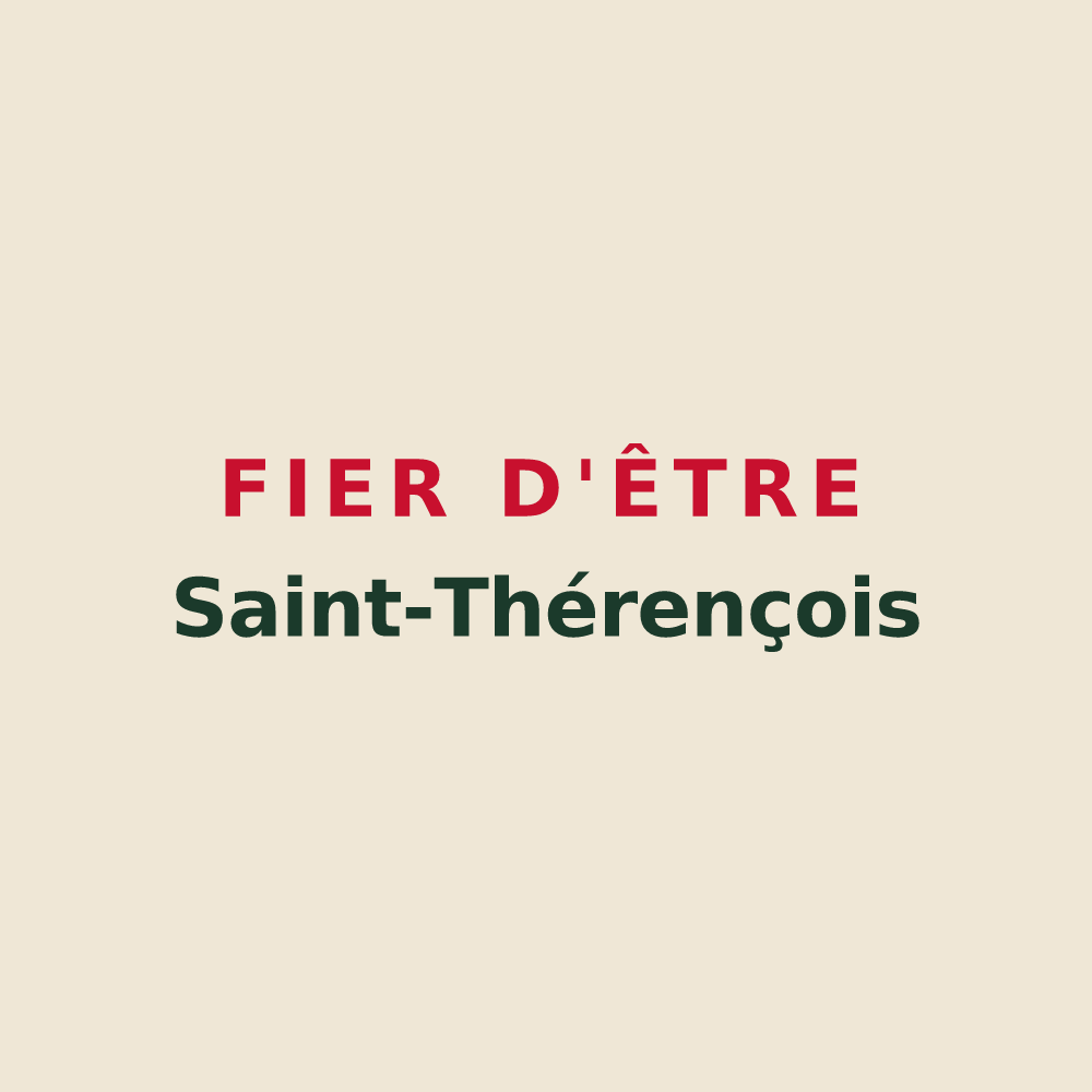 Tote bag « Fier d'être Saint-Thérençois » — design pour Sainte-Thérence