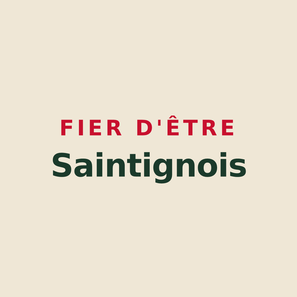 Tote bag « Fier d'être Saintignois » — design pour Saintigny