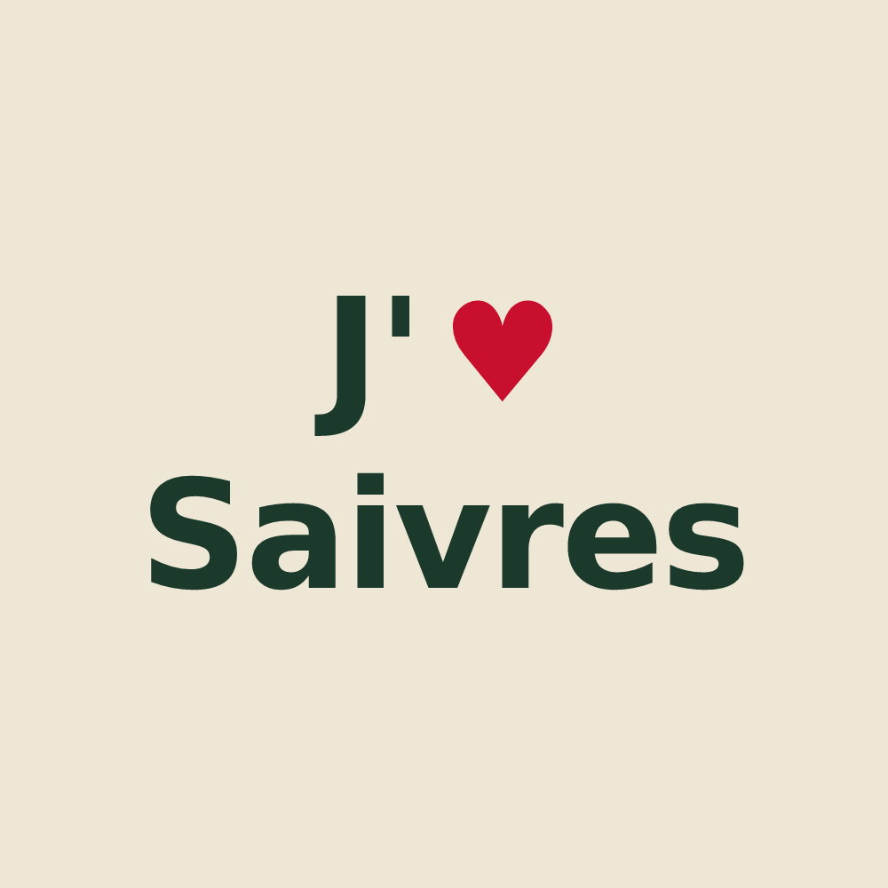 Tote bag personnalisé Saivres — design J'aime Saivres