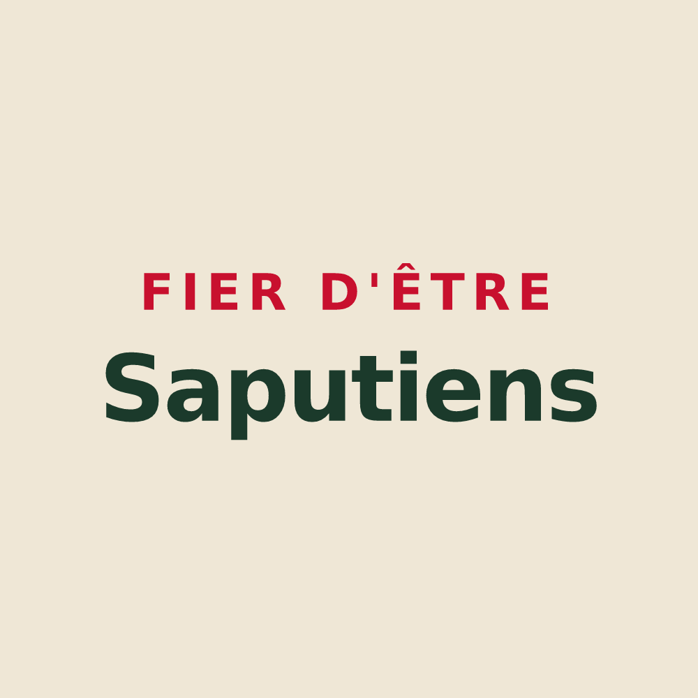 Tote bag « Fier d'être Saputiens » — design pour Saivres