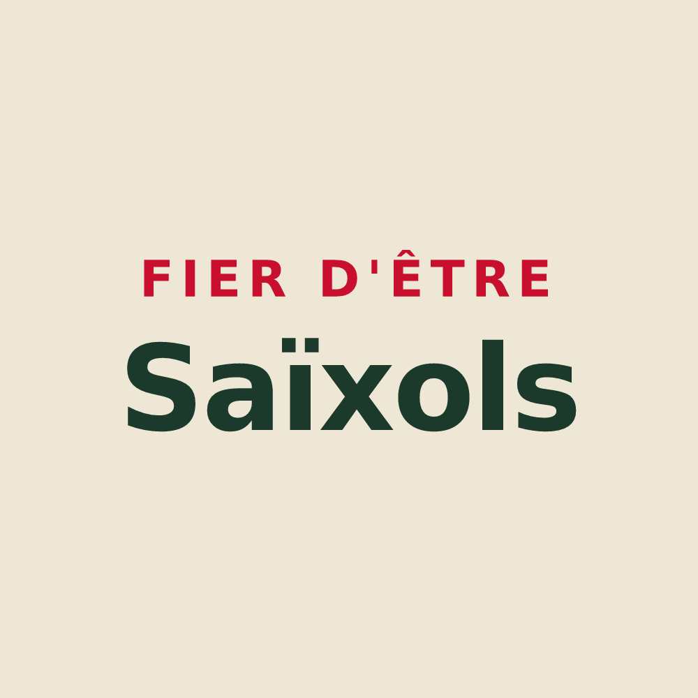 Tote bag « Fier d'être Saïxols » — design pour Saïx