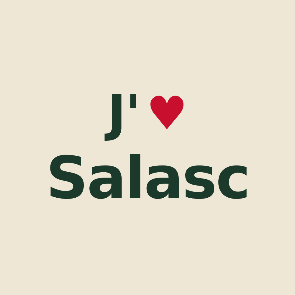 Tote bag personnalisé Salasc — design J'aime Salasc