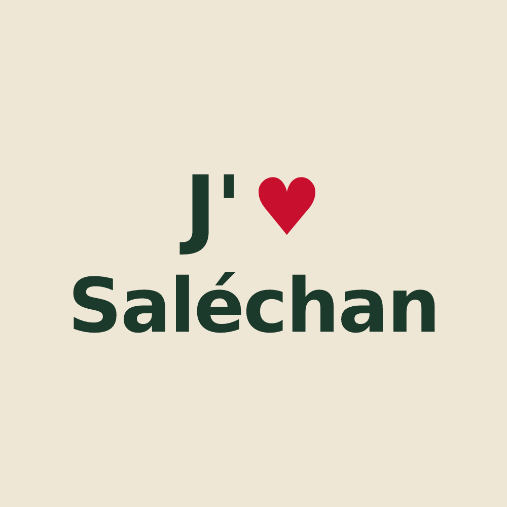 Tote bag personnalisé Saléchan — design J'aime Saléchan