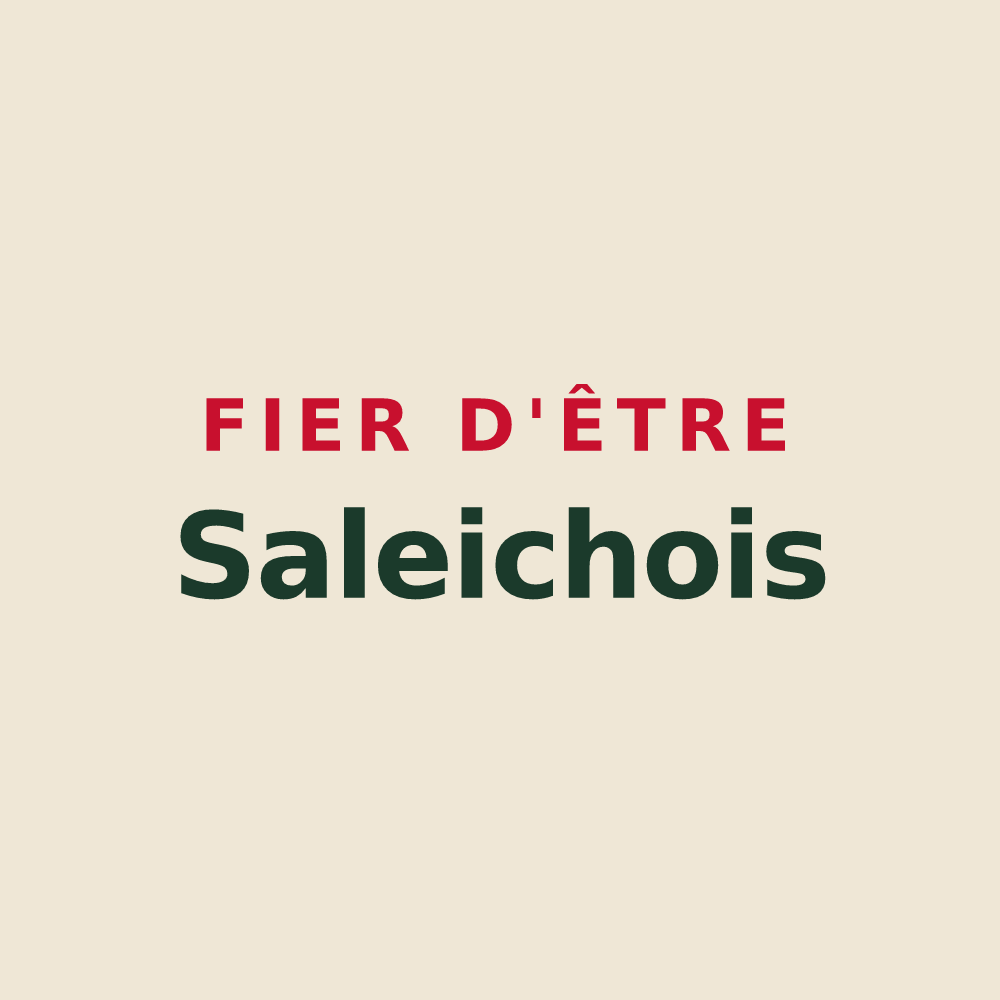 Tote bag « Fier d'être Saleichois » — design pour Saleich