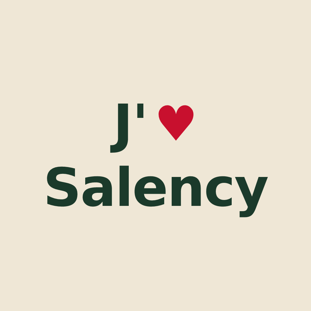 Tote bag personnalisé Salency — design J'aime Salency