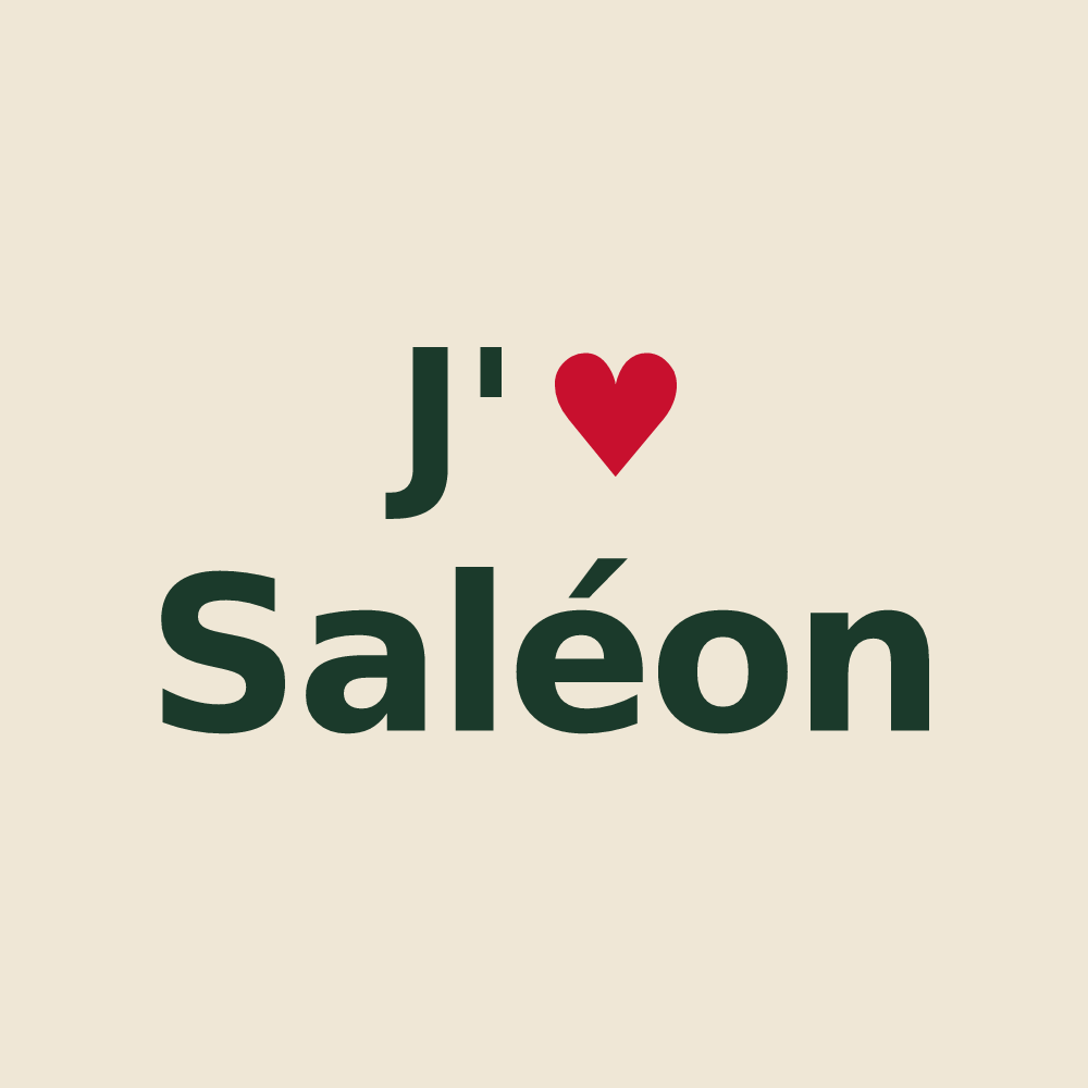 Tote bag personnalisé Saléon — design J'aime Saléon