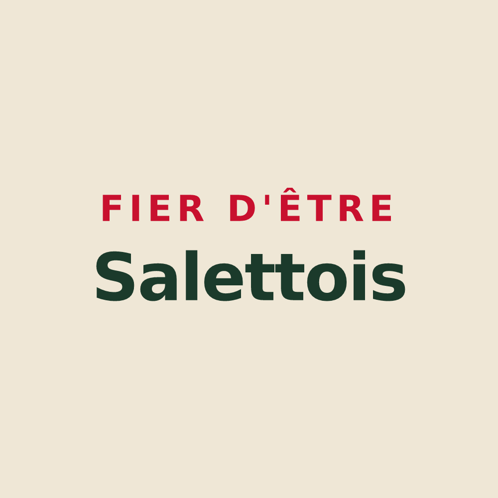Tote bag « Fier d'être Salettois » — design pour Salettes