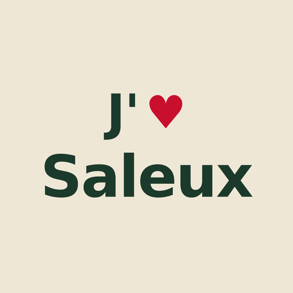 Tote bag personnalisé Saleux — design J'aime Saleux