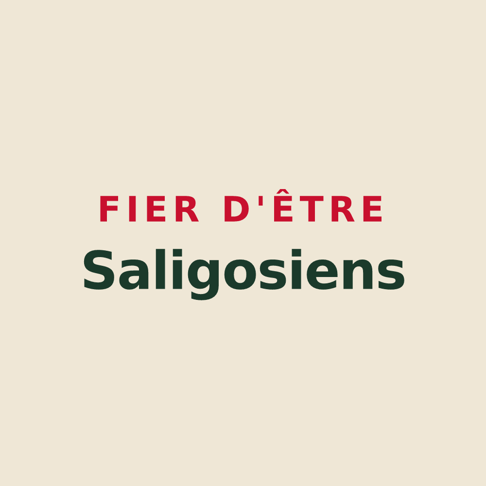 Tote bag « Fier d'être Saligosiens » — design pour Saligos
