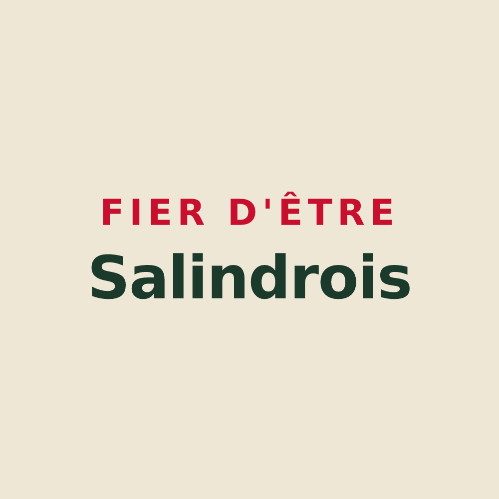 Tote bag « Fier d'être Salindrois » — design pour Salindres