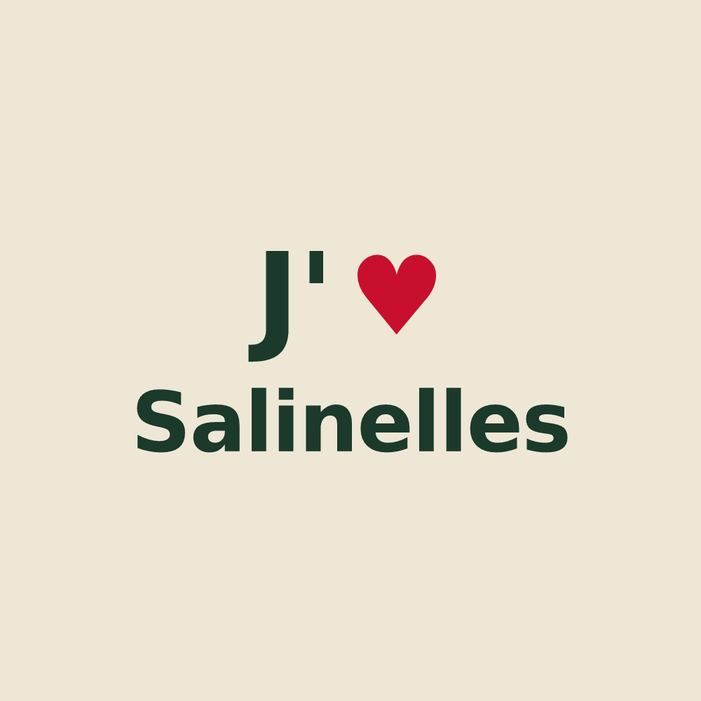 Tote bag personnalisé Salinelles — design J'aime Salinelles