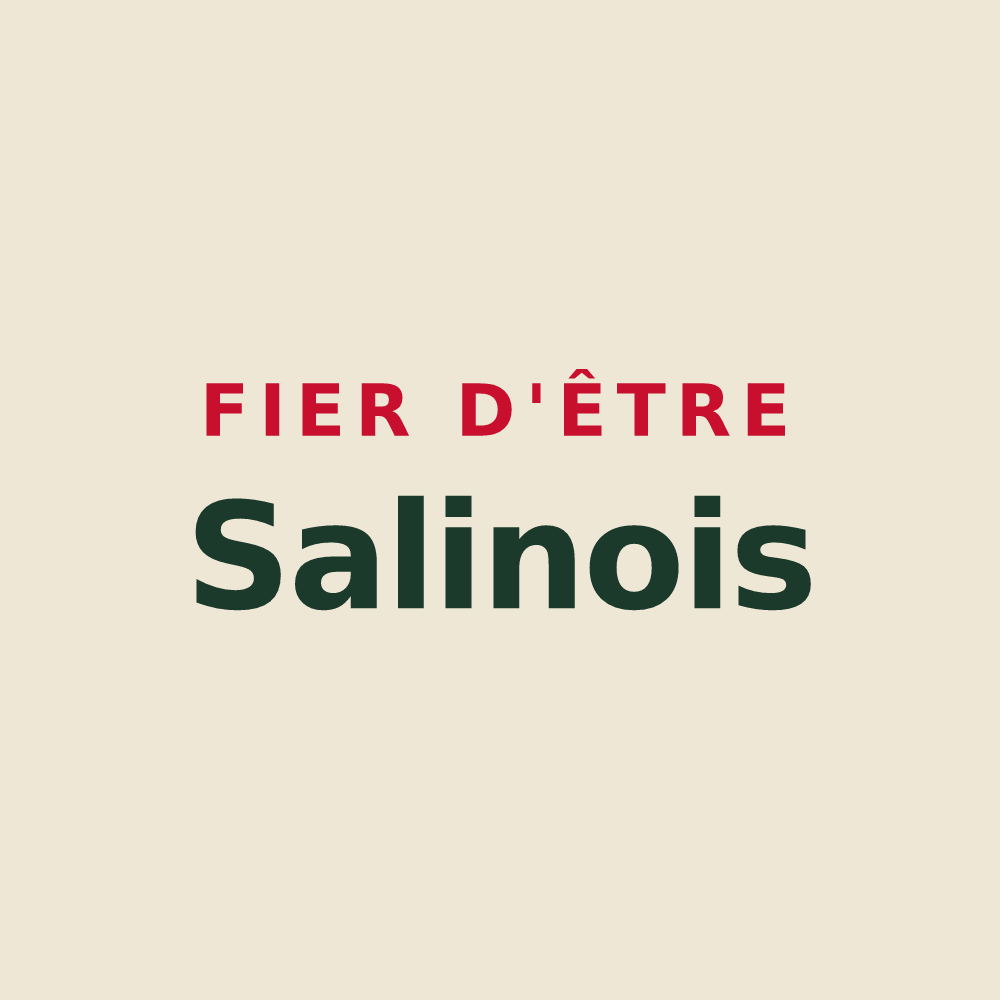 Tote bag « Fier d'être Salinois » — design pour Salins