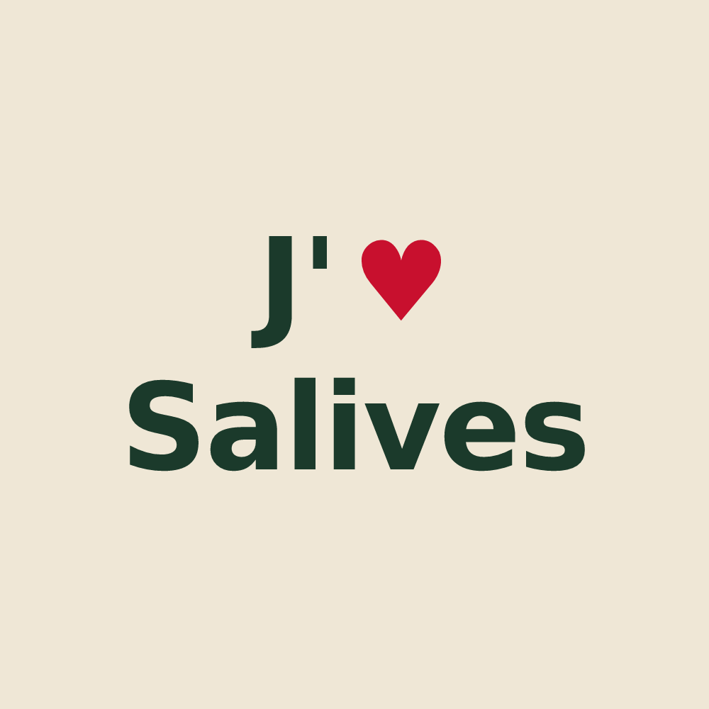 Tote bag personnalisé Salives — design J'aime Salives