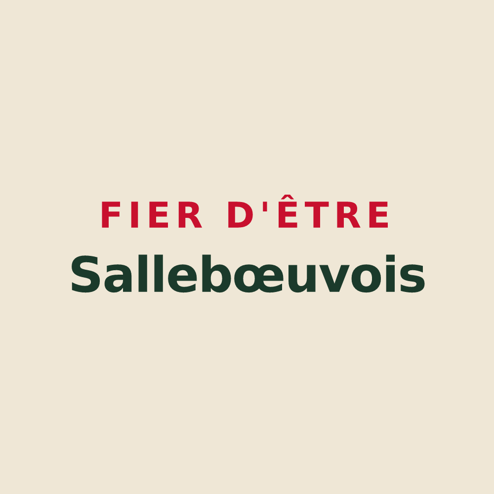 Tote bag « Fier d'être Sallebœuvois » — design pour Sallebœuf