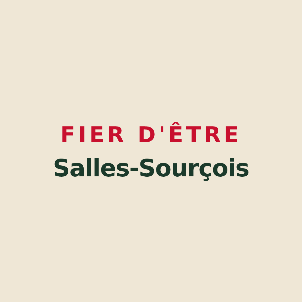 Tote bag « Fier d'être Salles-Sourçois » — design pour Salles-la-Source
