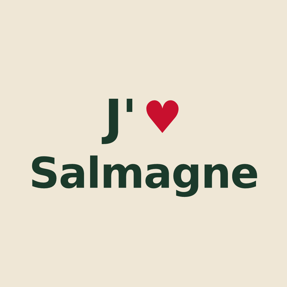 Tote bag personnalisé Salmagne — design J'aime Salmagne