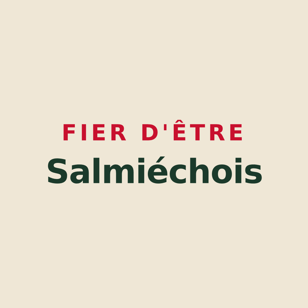 Tote bag « Fier d'être Salmiéchois » — design pour Salmiech