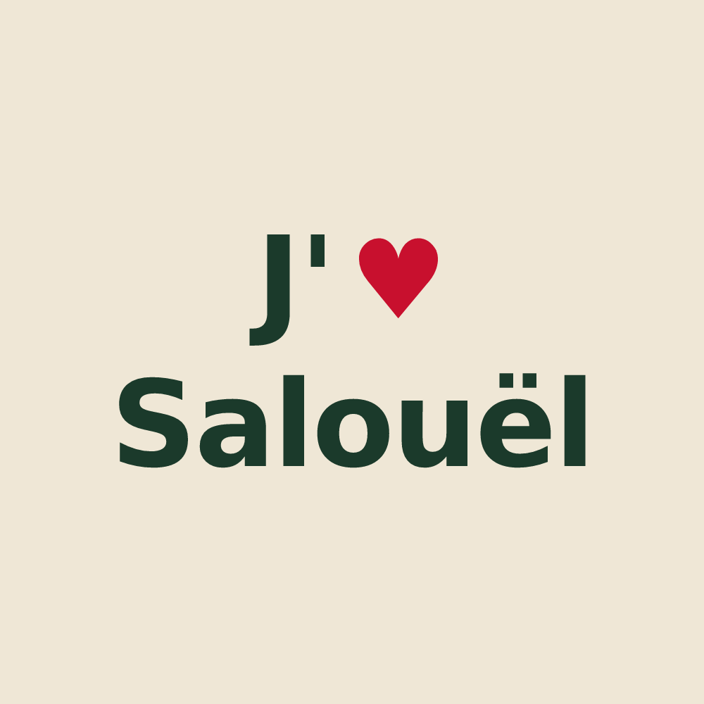 Tote bag personnalisé Salouël — design J'aime Salouël