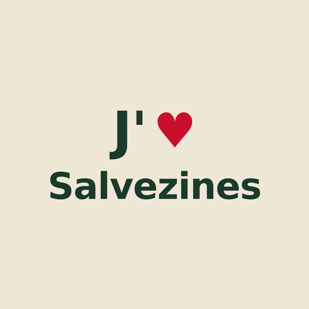 Tote bag personnalisé Salvezines — design J'aime Salvezines